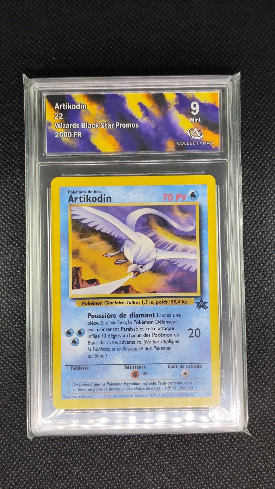 Carte Pokémon FR Artikodin Articuno COLLECTAURA 9 22 Wizards Black Star Promos
