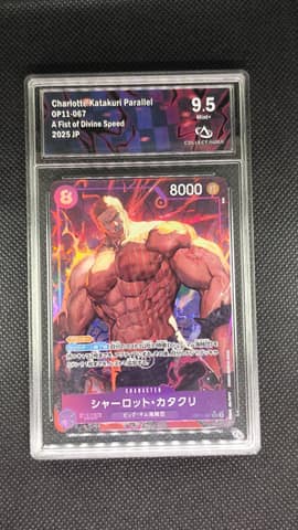 Carte One Piece JAP Charlotte Katakuri COLLECTAURA 9.5 OP11-067 gradée