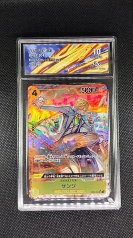 Carte One Piece JAP サンジ Sanji COLLECTAURA 10 OP04-104 parallèle gradée